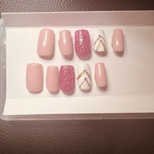 Hand painted and designed press on nails